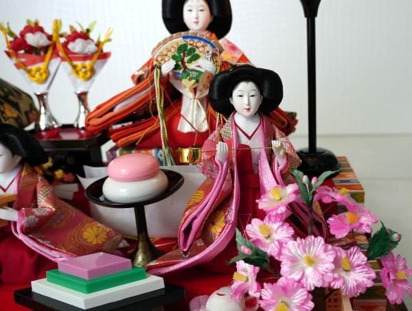 久月】 雛人形 七人揃 「よろこび雛」 オルゴール付き ケース入り